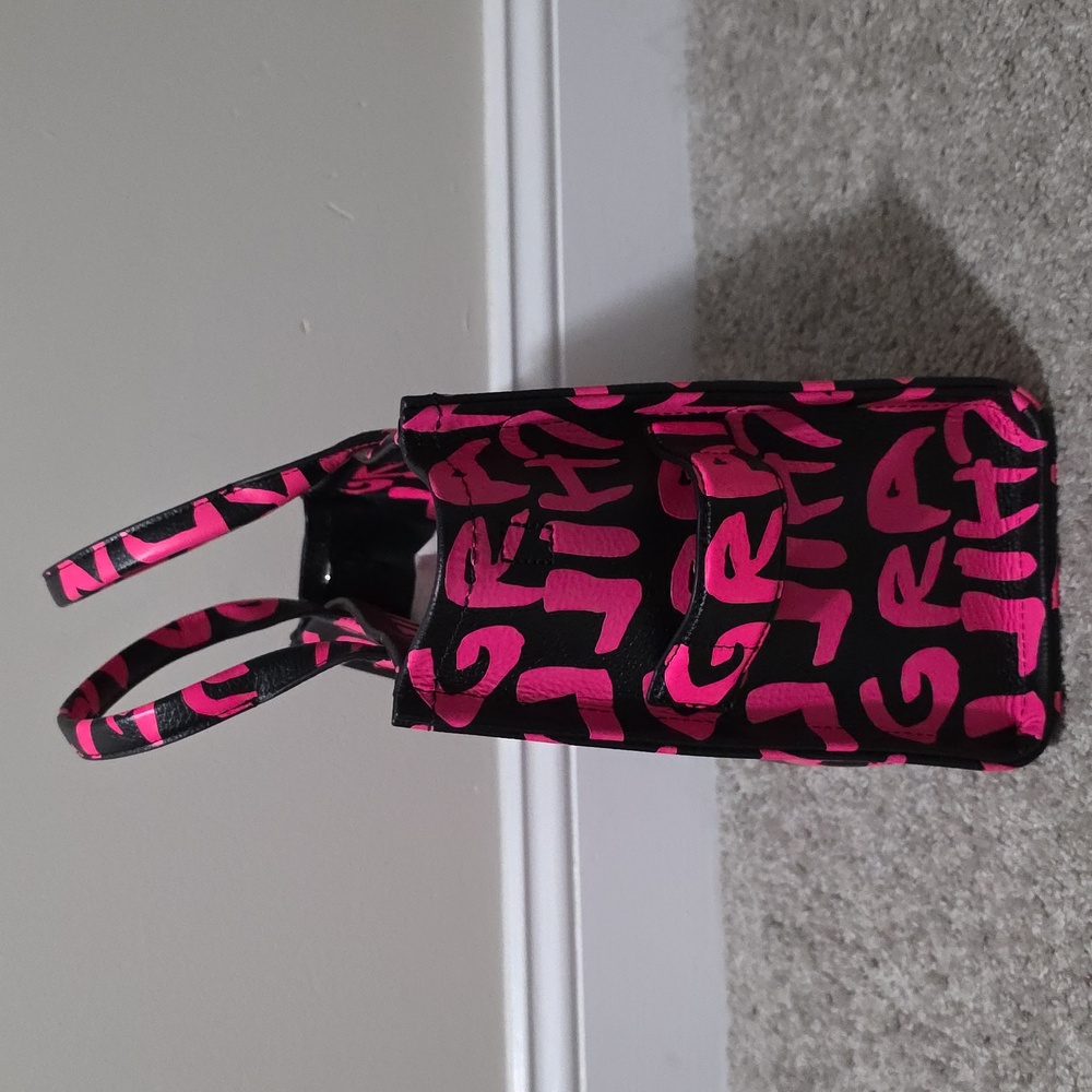 Marc Jacobs x Stephen Sprouse Black and Hot Pink Graffiti The Tote Bag - Picture 3 of 13